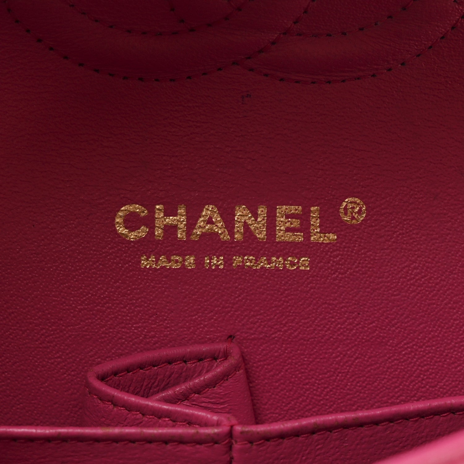 Chanel Lambskin Quilted Medium Double Flap Fuchsia