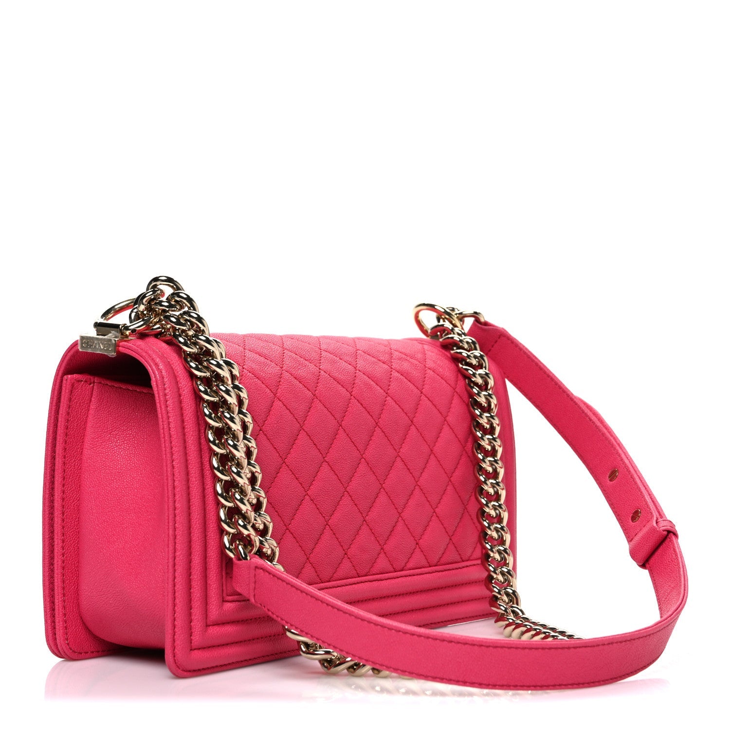 Chanel Caviar Quilted Medium Boy Flap Pink