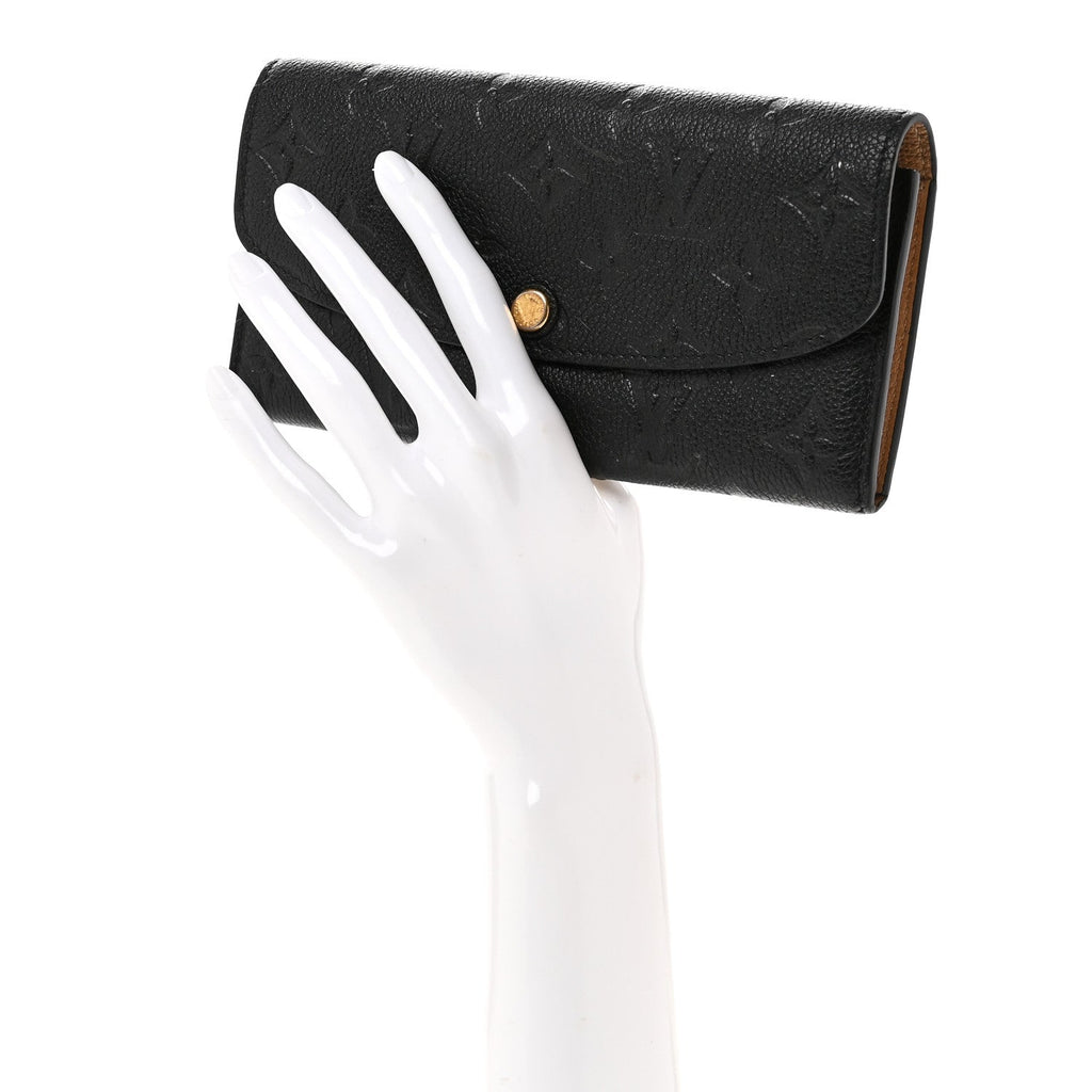Louis Vuitton Empreinte Emilie Wallet Black Dune