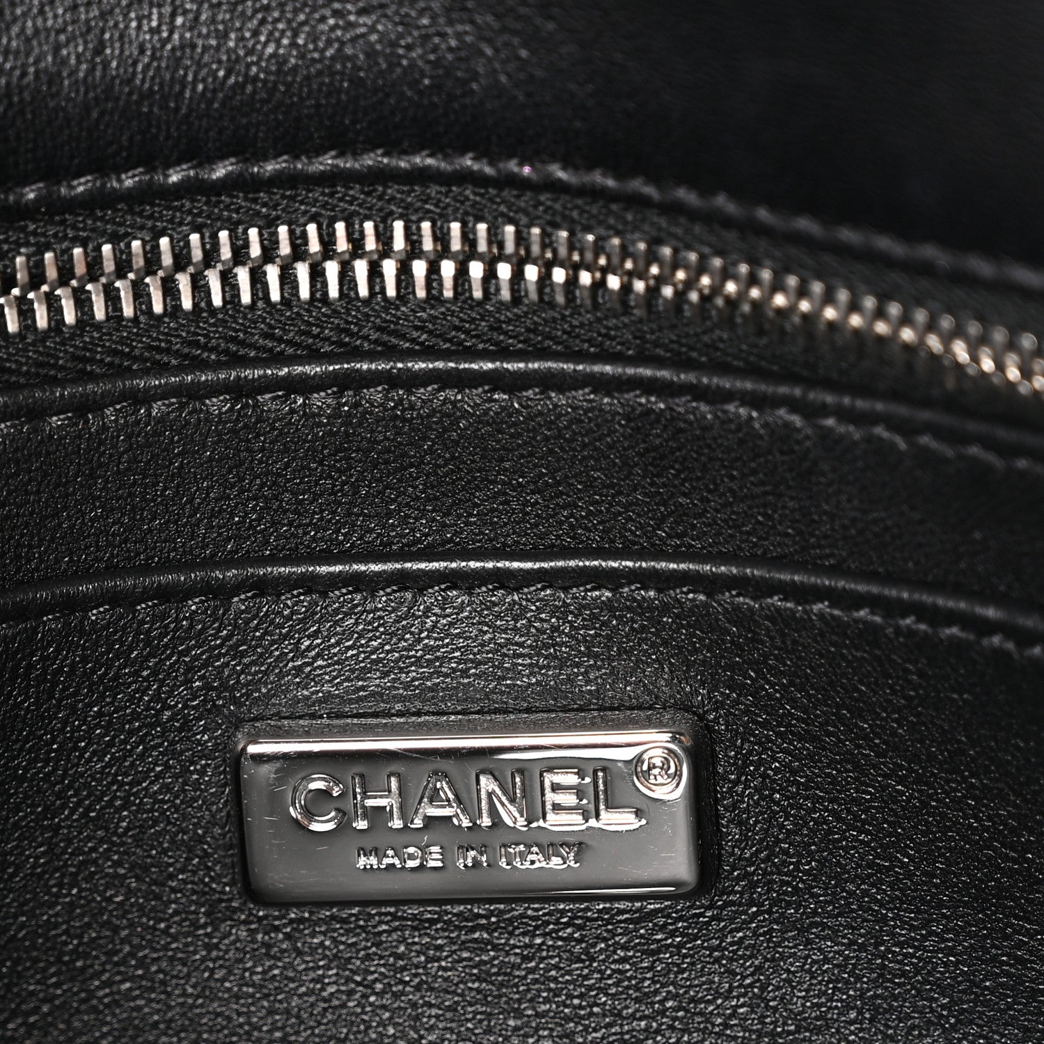 Chanel Sequin Ribbon Small Rectangular Flap Black White