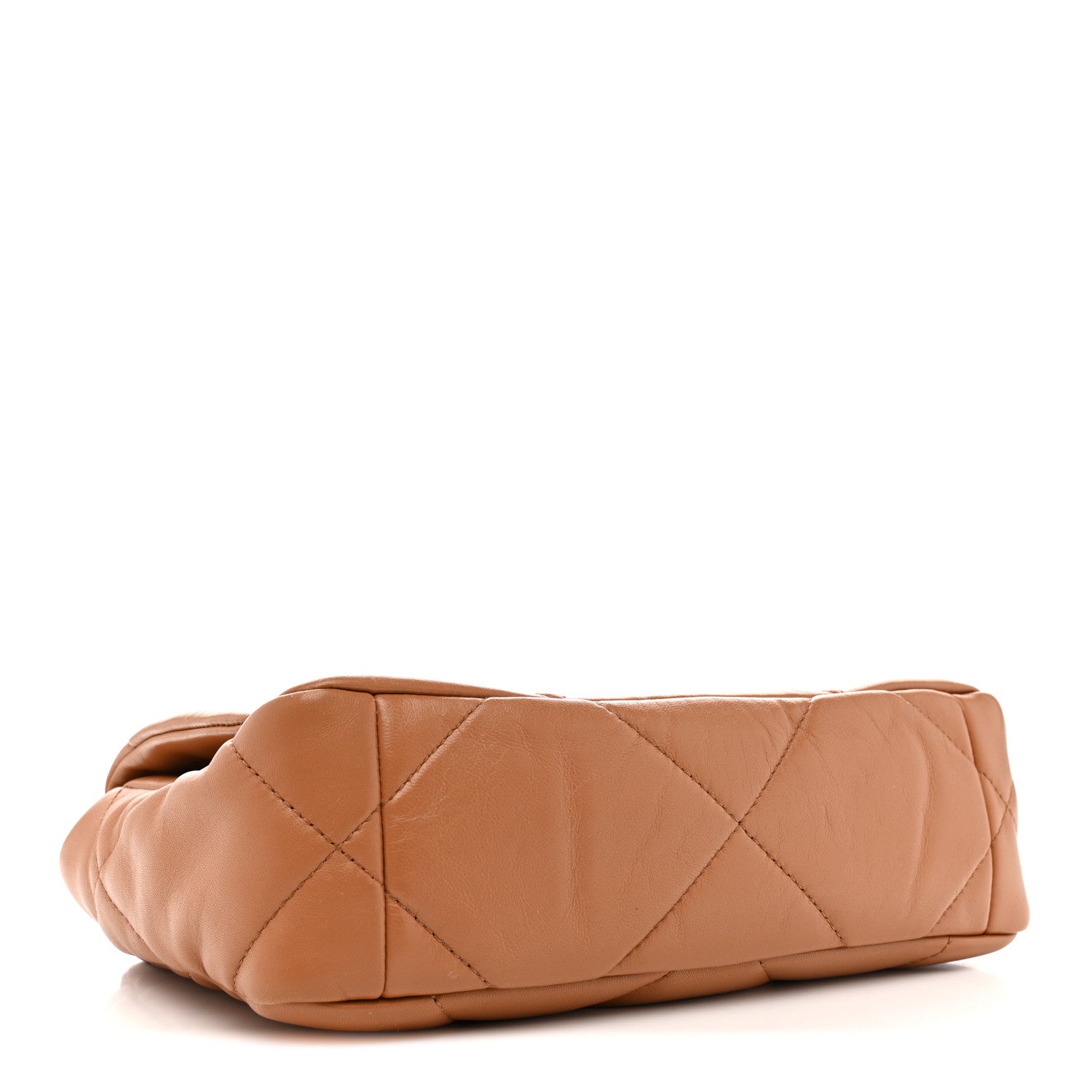 Chanel Lambskin Quilted Medium Chanel 19 Flap Brown