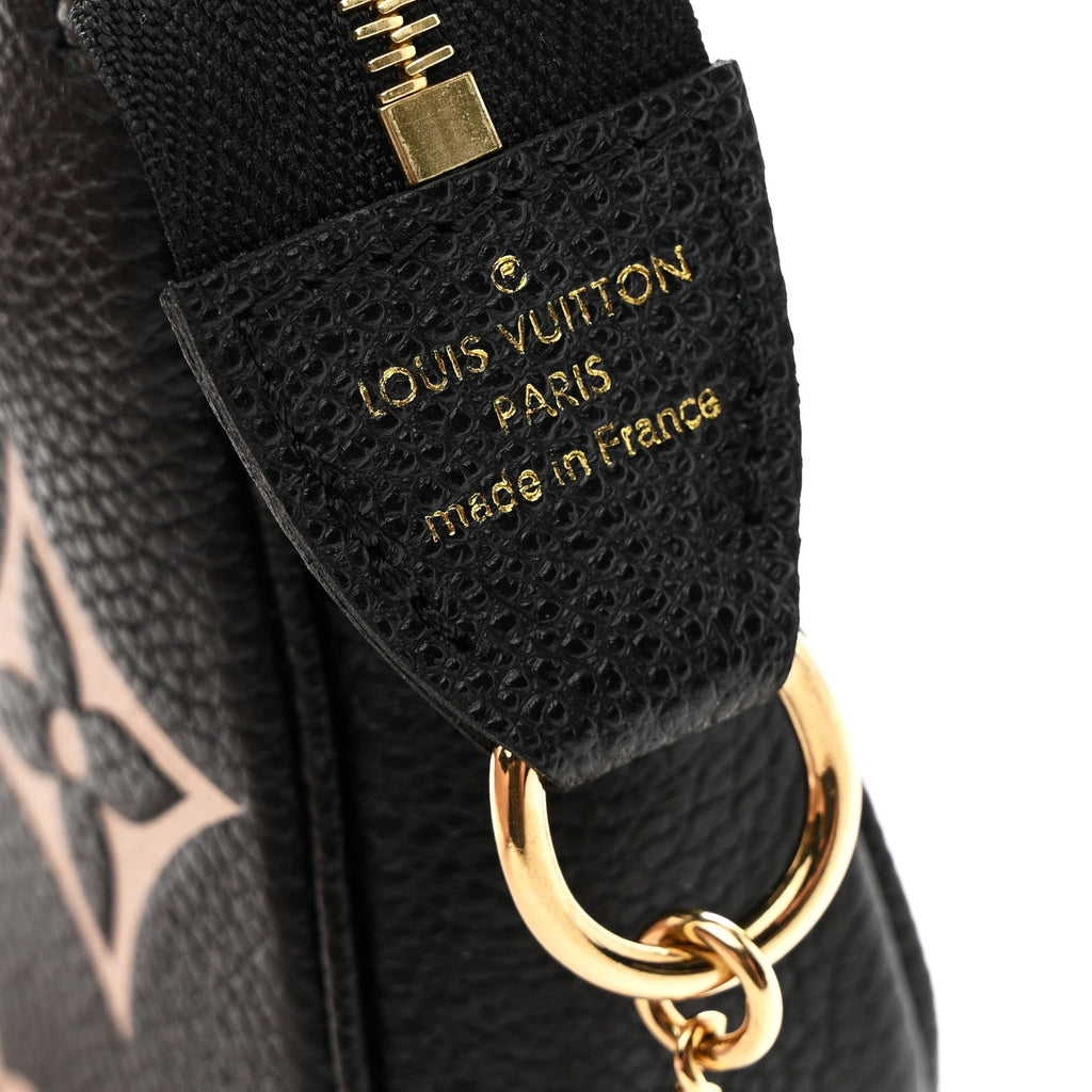Louis Vuitton Empreinte Monogram Giant Mini Pochette Accessories Black