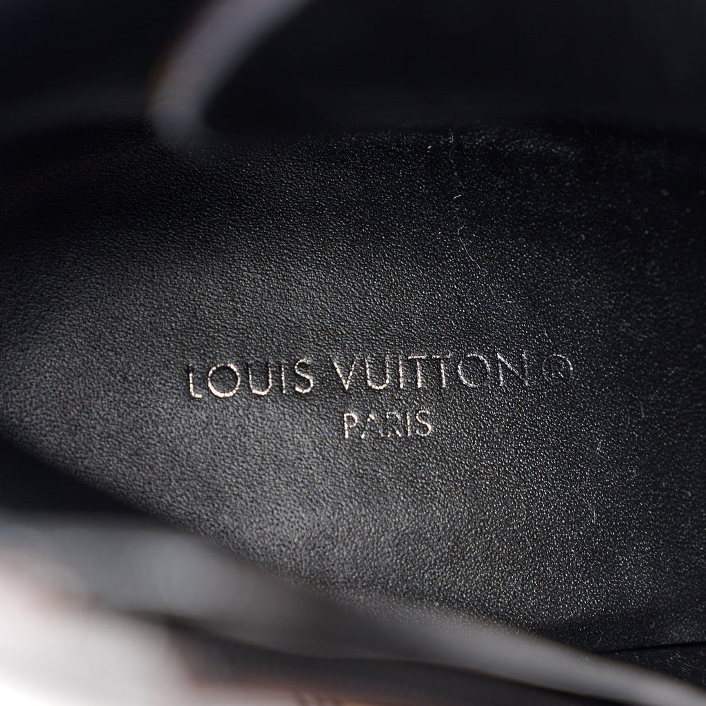 Louis Vuitton Patent Calfskin Monogram Star Trail Ankle Boots 40 Black