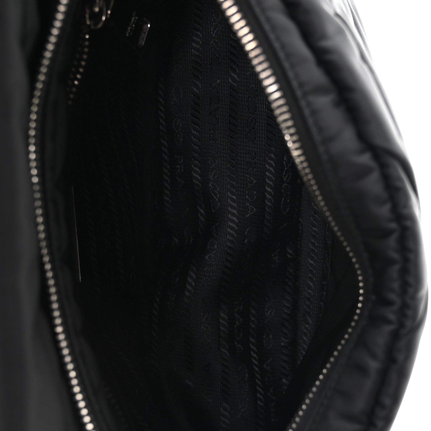 Prada Re-Nylon Quilted Padded Flap Shoulder Bag Black