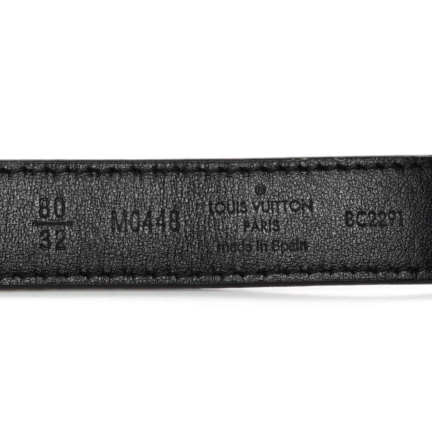 Louis Vuitton Mini Damier Ebene 25mm LV Initiales Belt 80 32