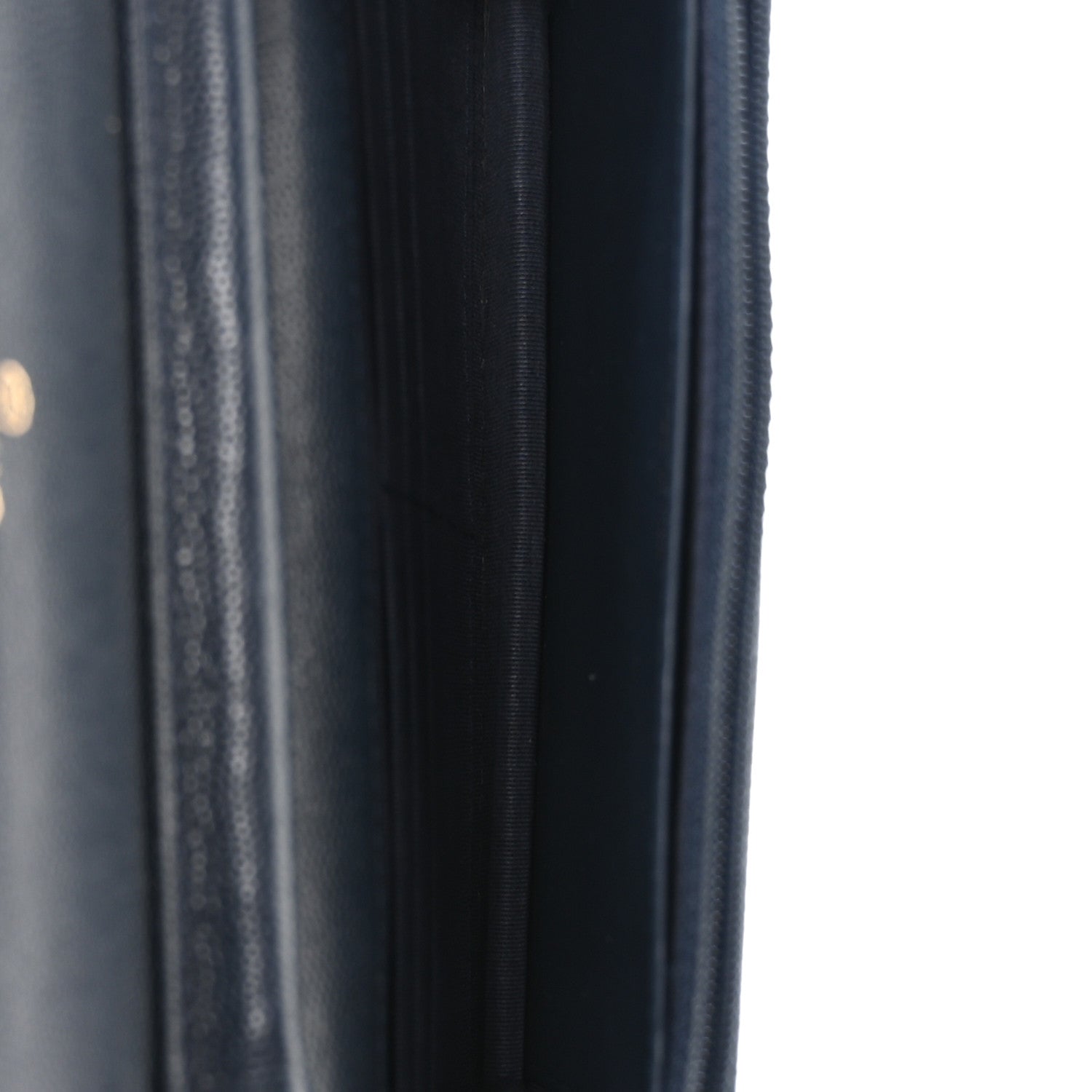 Chanel Caviar Quilted Wallet on Chain WOC Navy Blue
