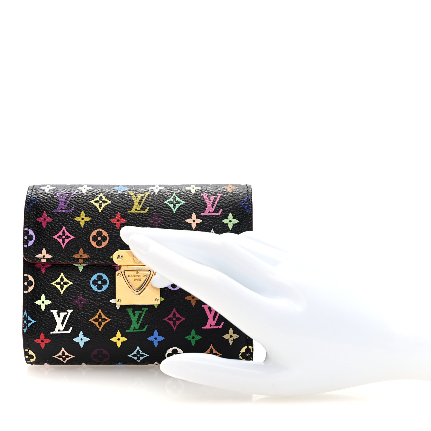 Louis Vuitton Monogram Multicolor Koala Wallet Black