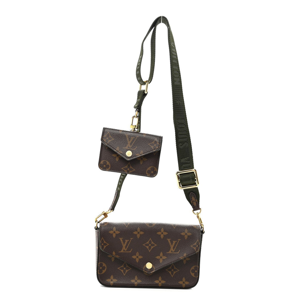 Louis Vuitton Monogram Felicie Strap & Go Kaki