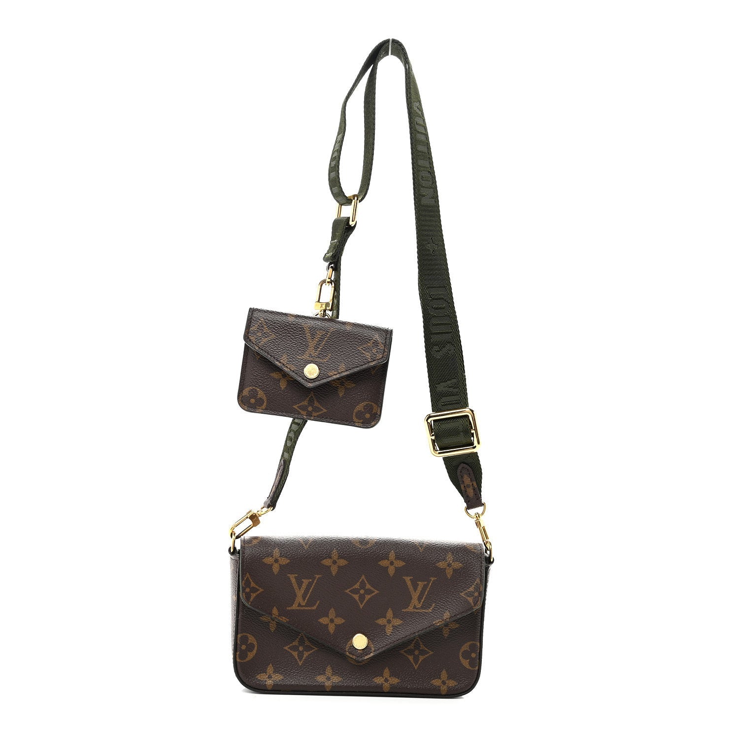 Louis Vuitton Monogram Felicie Strap & Go Kaki