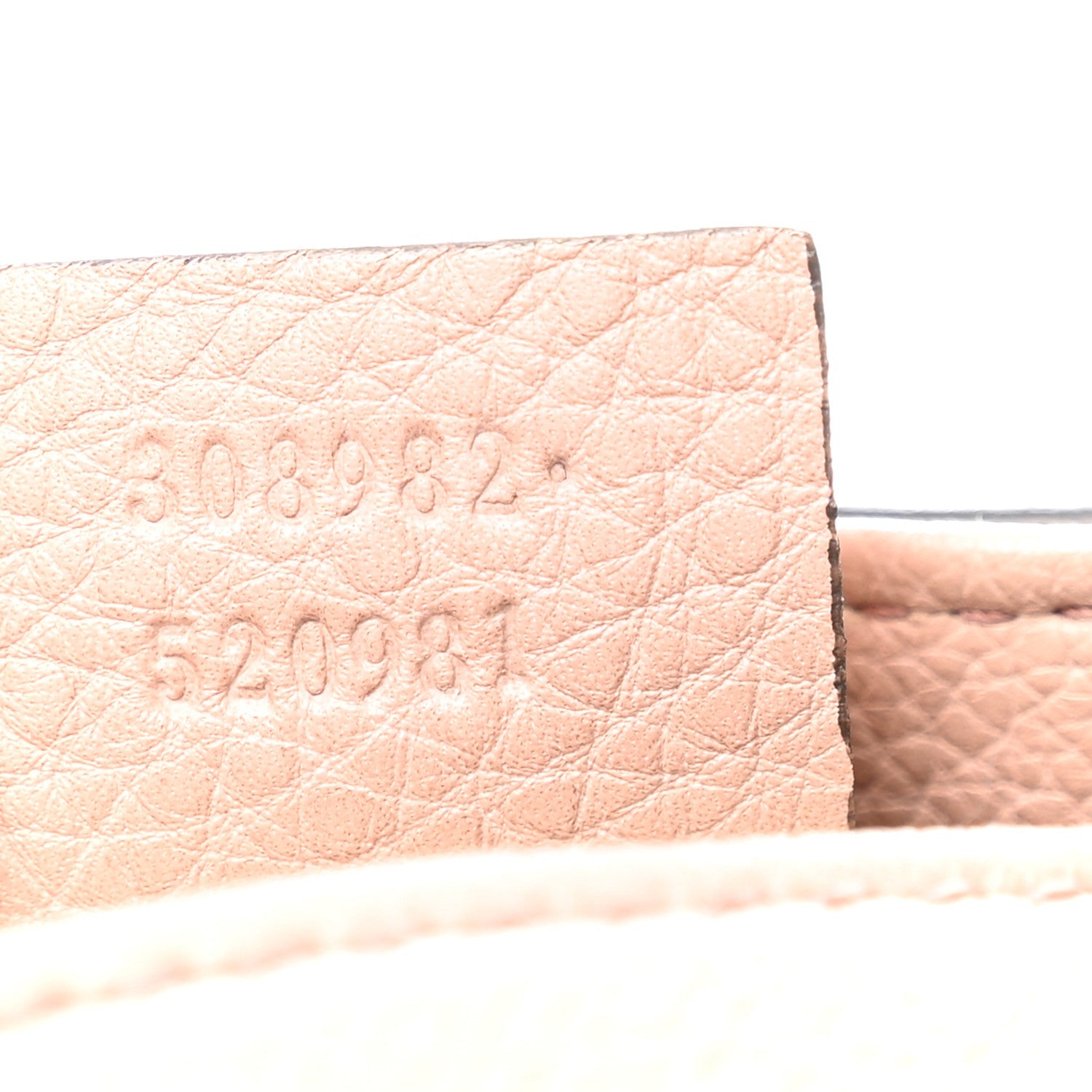 Gucci Pebbled Calfskin Medium Soho Chain Shoulder Bag Camelia