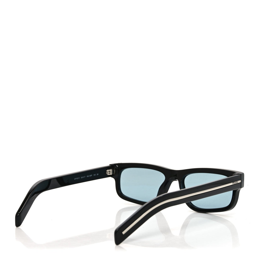 Prada Acetate Rectangular Sunglasses SPR B11 Black