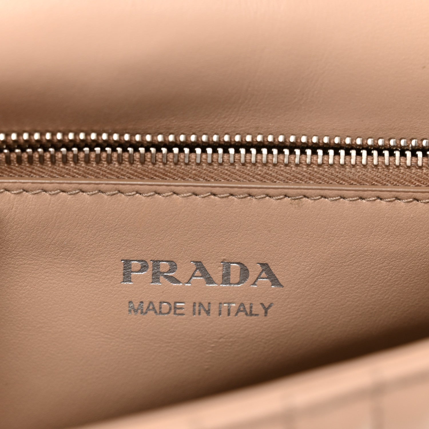Prada Soft Calfskin Impunture Diagramme Large Chain Flap Shoulder Bag Cipria