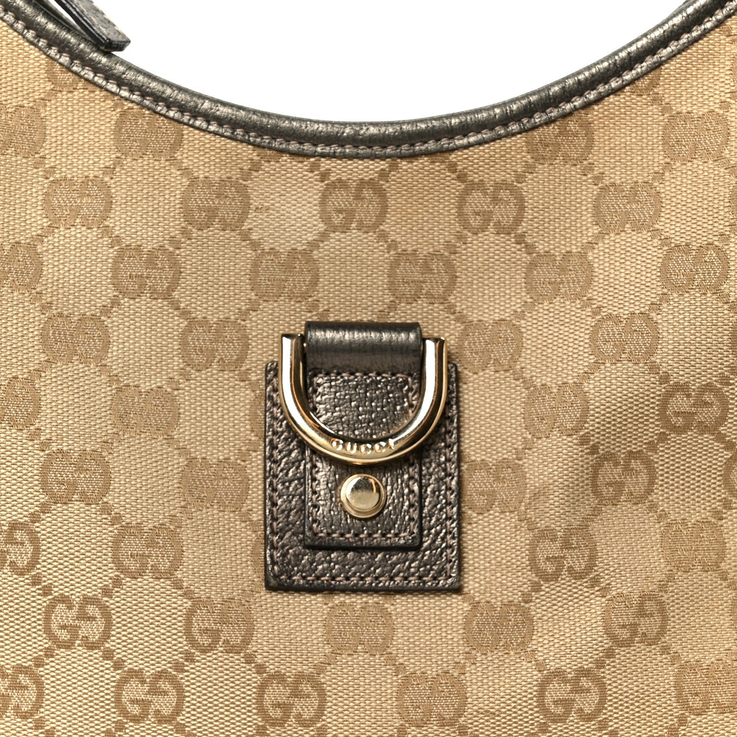 Gucci Monogram Medium Abbey D Ring Hobo Brown