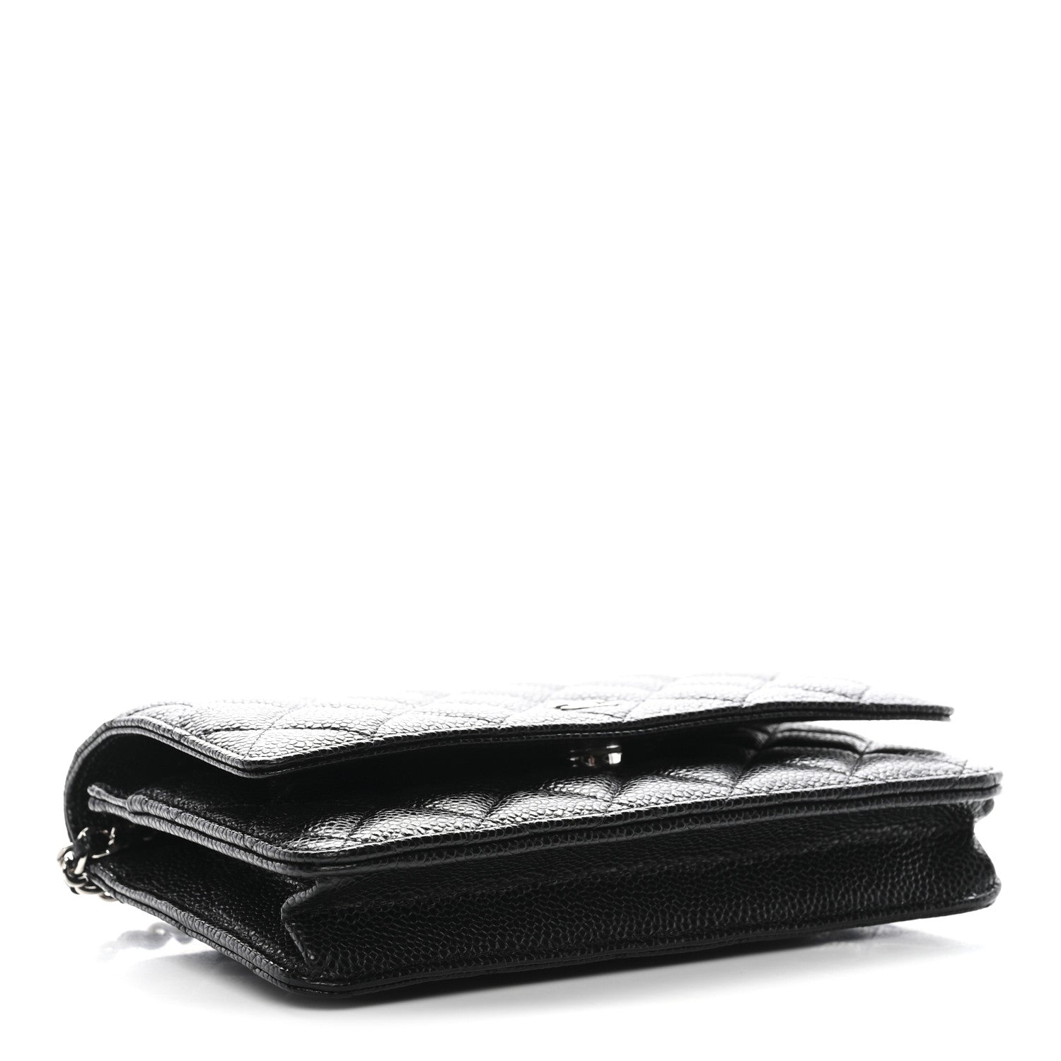 Chanel Caviar Quilted Wallet on Chain WOC Black