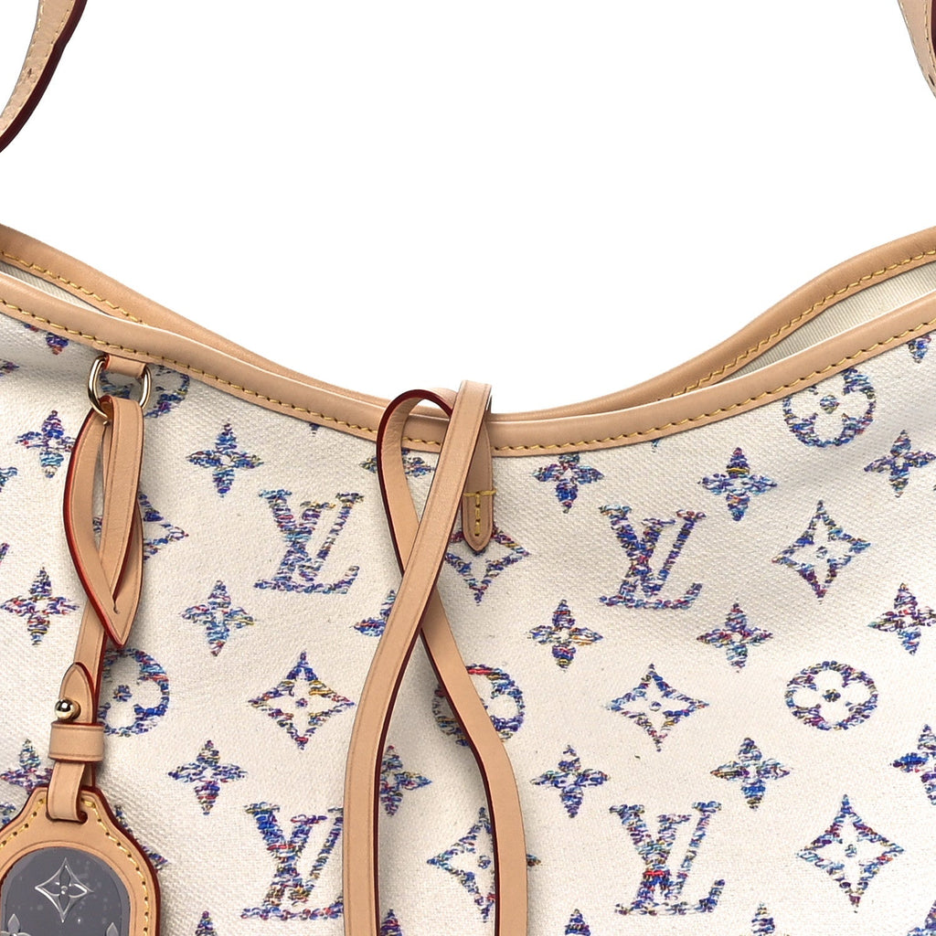 Louis Vuitton Monogram Jacquard CarryAll PM Multicolor Beige