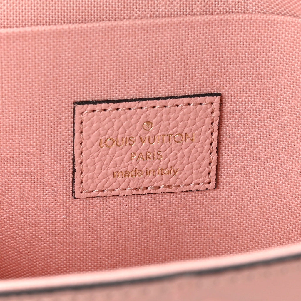 Louis Vuitton Empreinte Pochette Felicie Chain Wallet Rose Poudre
