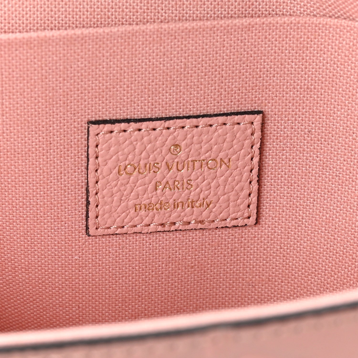 Louis Vuitton Empreinte Pochette Felicie Chain Wallet Rose Poudre