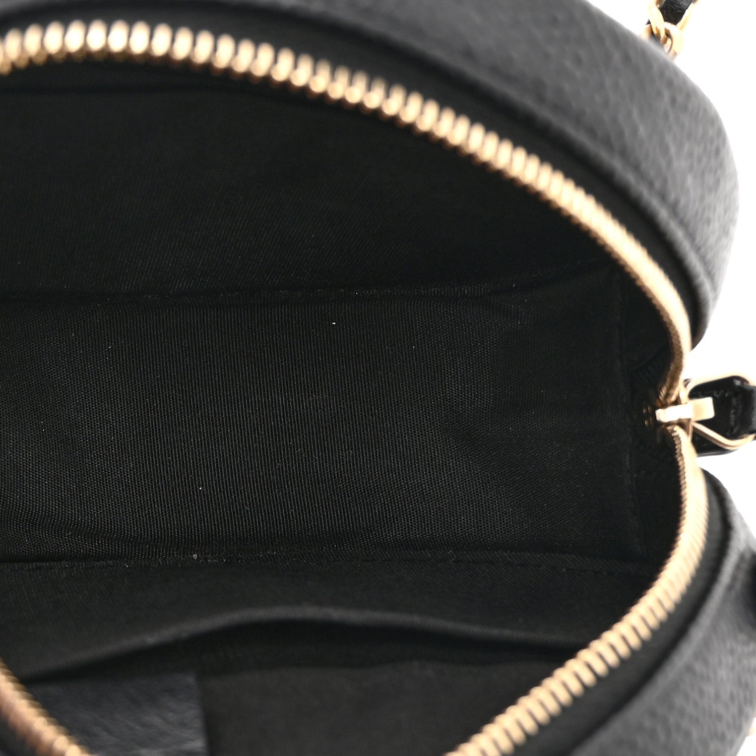 Chanel Caviar Quilted Round Filigree Crossbody Black
