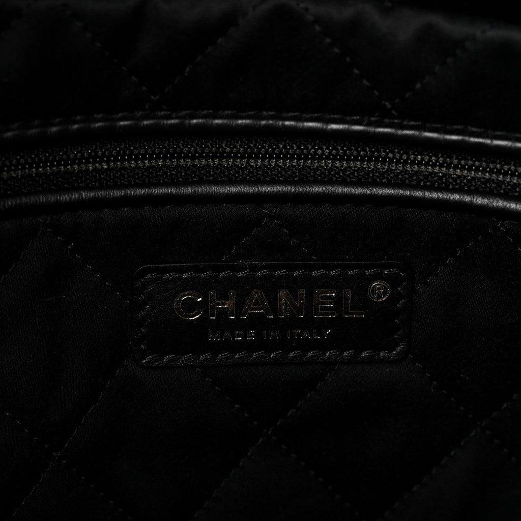 Chanel Shiny Calfskin Quilted Small Chanel 22 Black