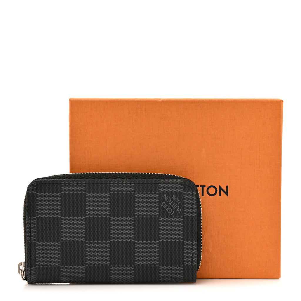 Louis Vuitton Damier Graphite Zippy Coin Purse Vertical