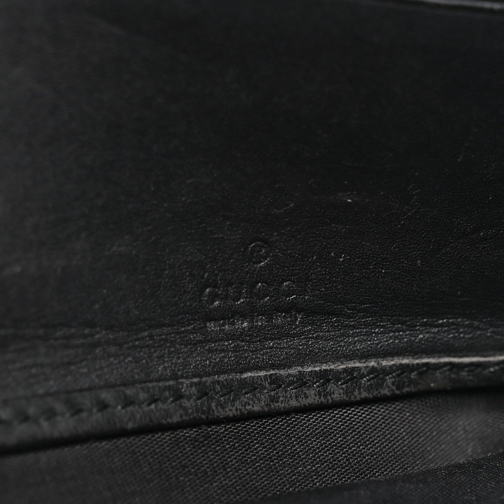 Gucci Calfskin Sylvie Continental Wallet Black