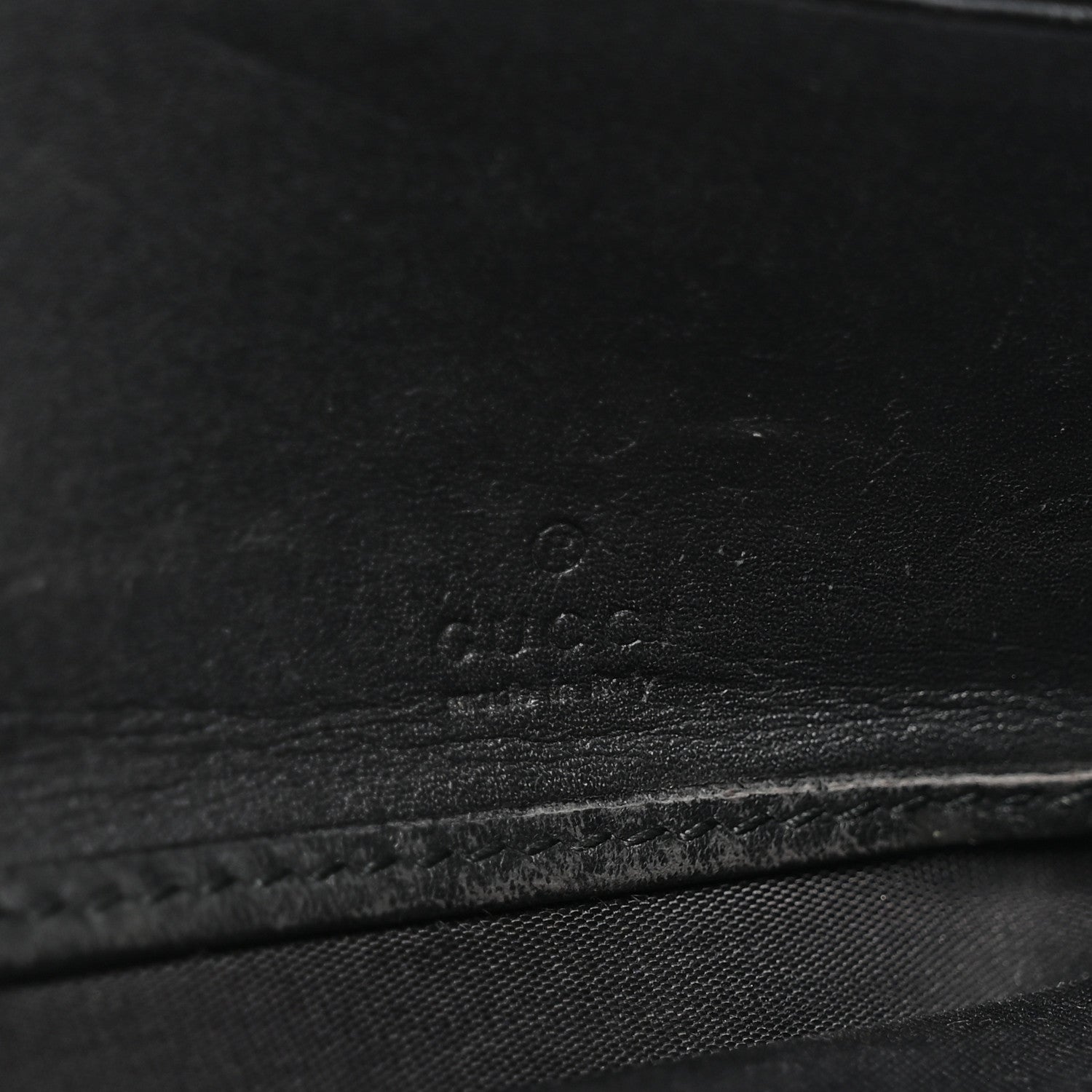 Gucci Calfskin Sylvie Continental Wallet Black