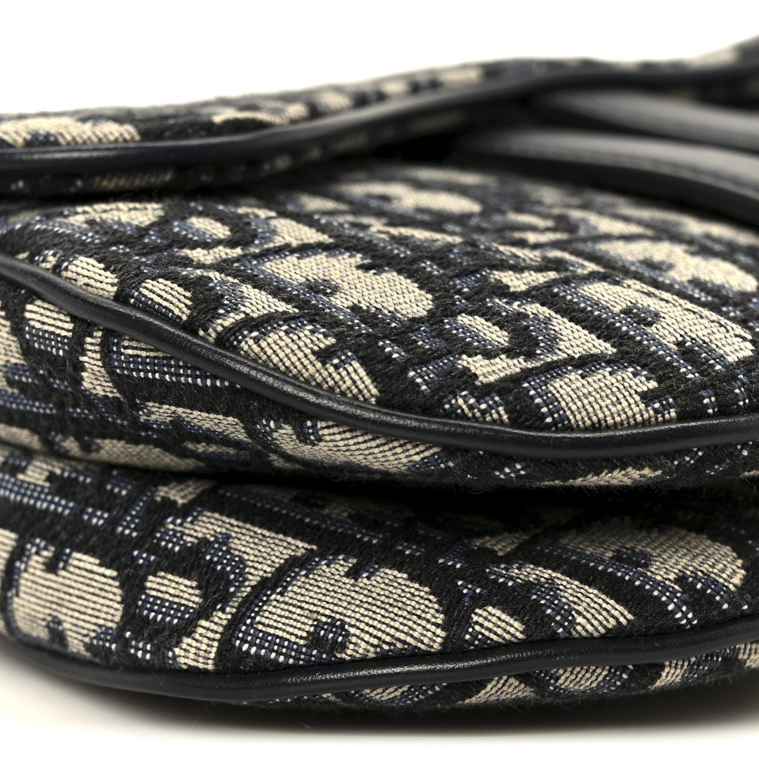 Christian Dior Oblique Mini Saddle Bag Blue