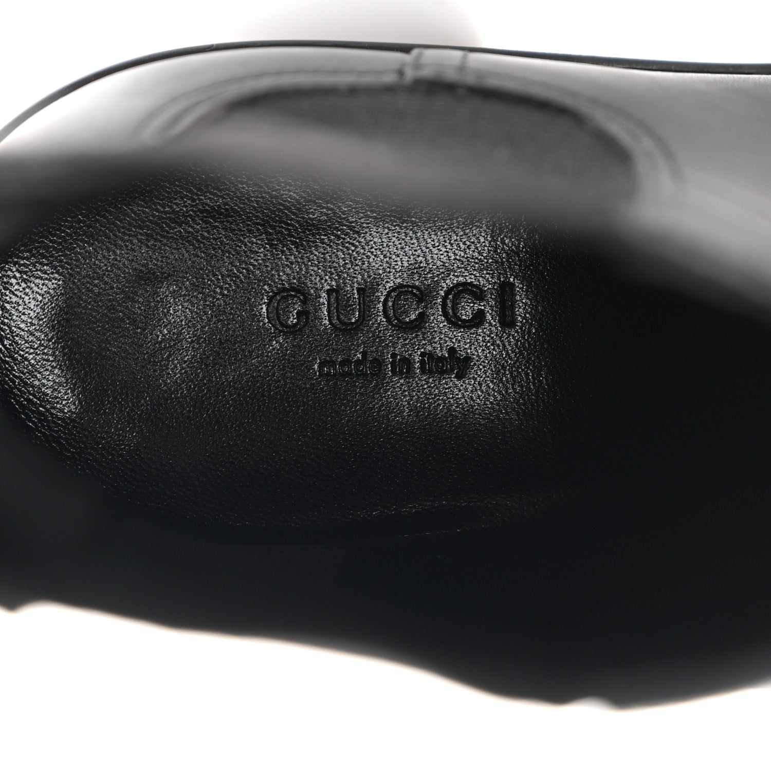 Gucci Flores Calfskin Horsebit Chain Ankle Boots 35.5 Black