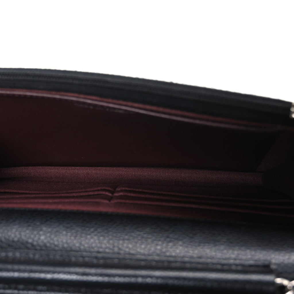 Chanel Caviar Quilted Wallet on Chain WOC Black