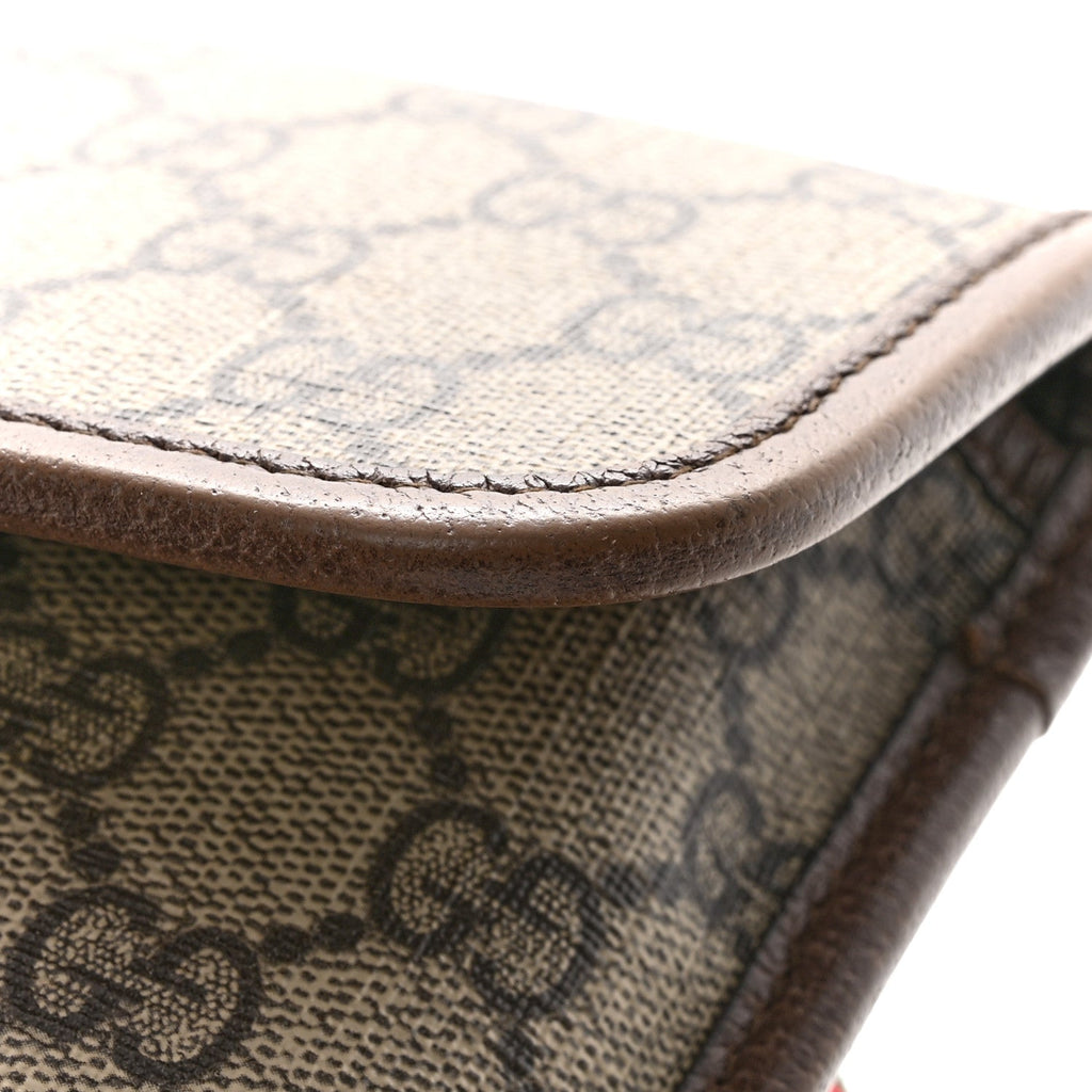 Gucci GG Supreme Monogram Neo Vintage Web Belt Bag Brown
