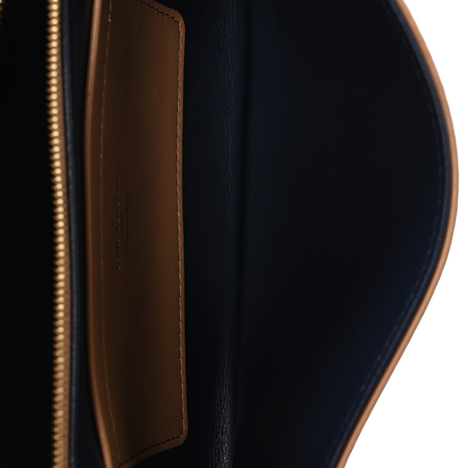 Louis Vuitton Lambskin Embossed Monogram Pochette Coussin Camel