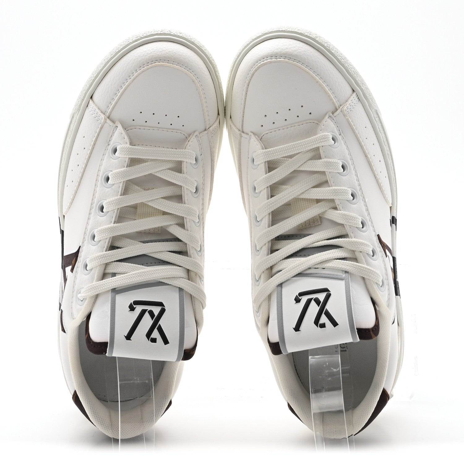 Louis Vuitton Charlie Sneakers 35 White Cacoa Brown
