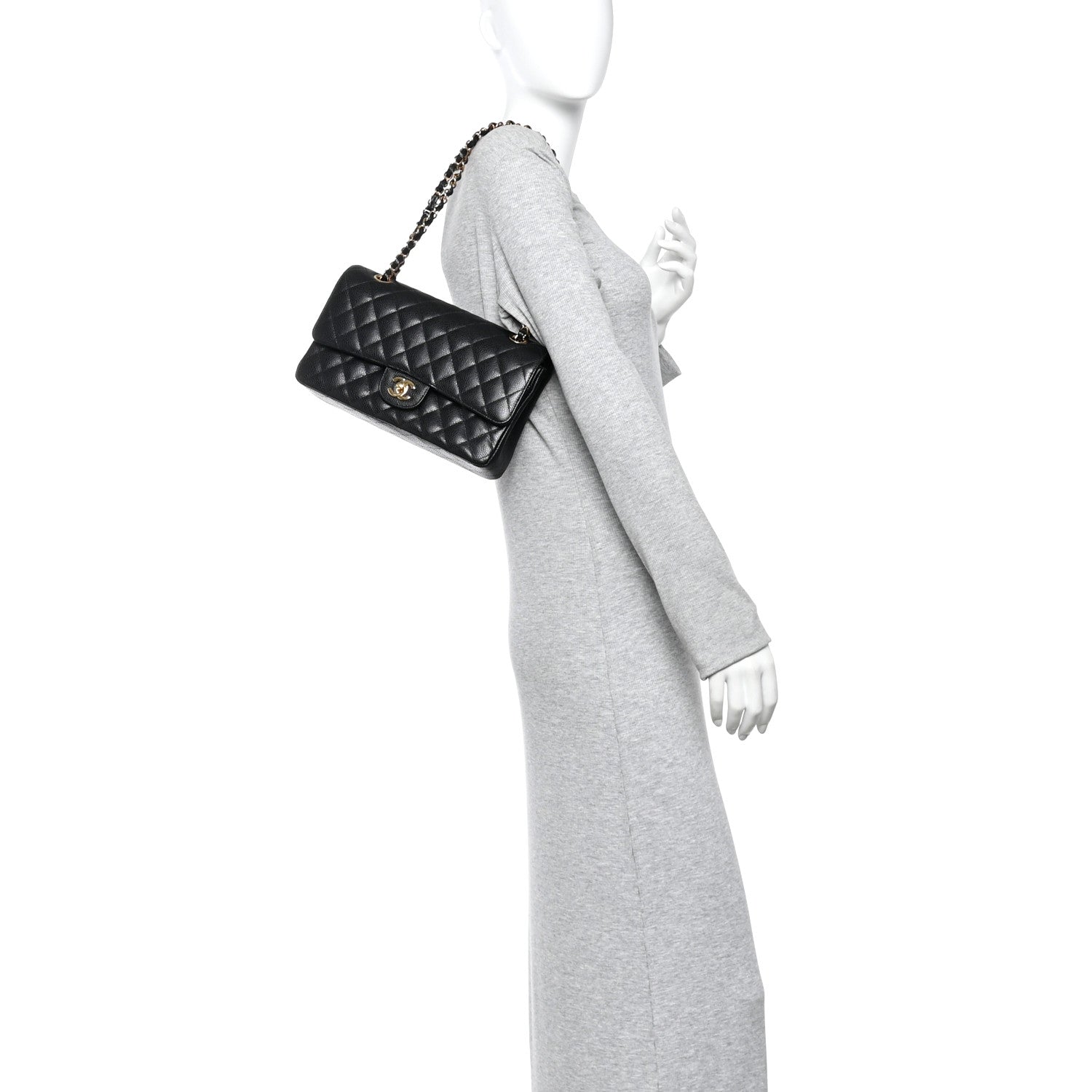Chanel Caviar Quilted Medium Double Flap Black
