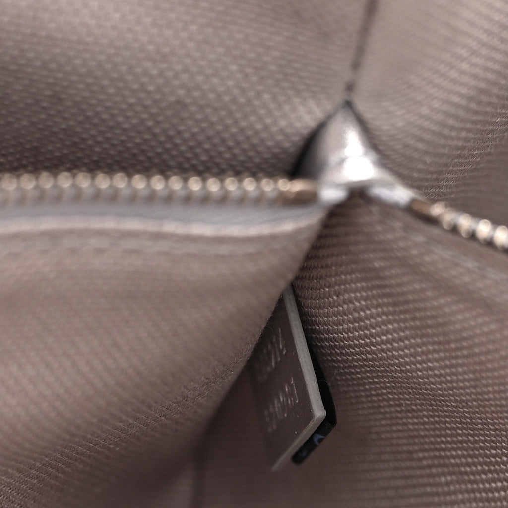 Gucci GG Supreme Monogram Emblem Medium Tote Bag  Beige Silver