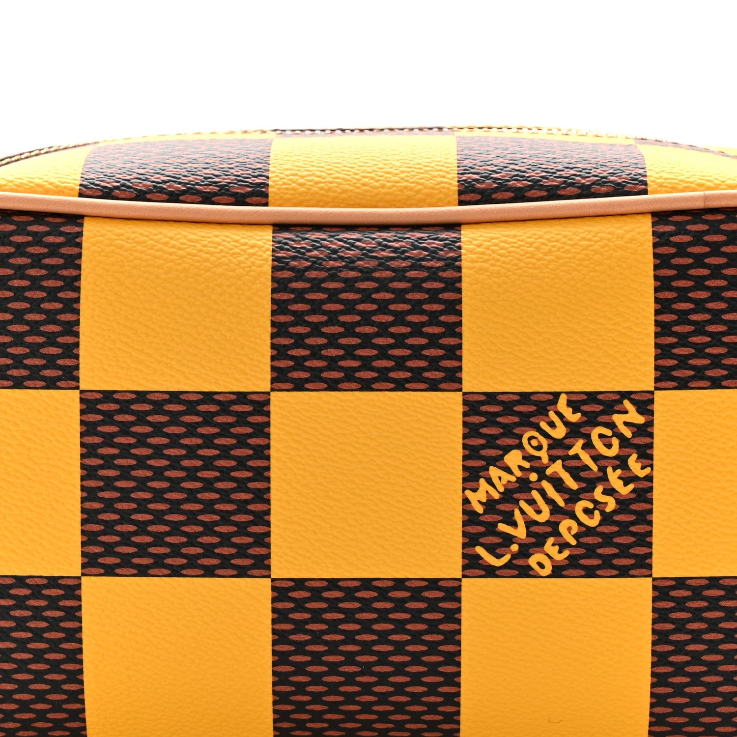 Louis Vuitton Damier Pop Dopp Kit Toilet Pouch Jaune Mat