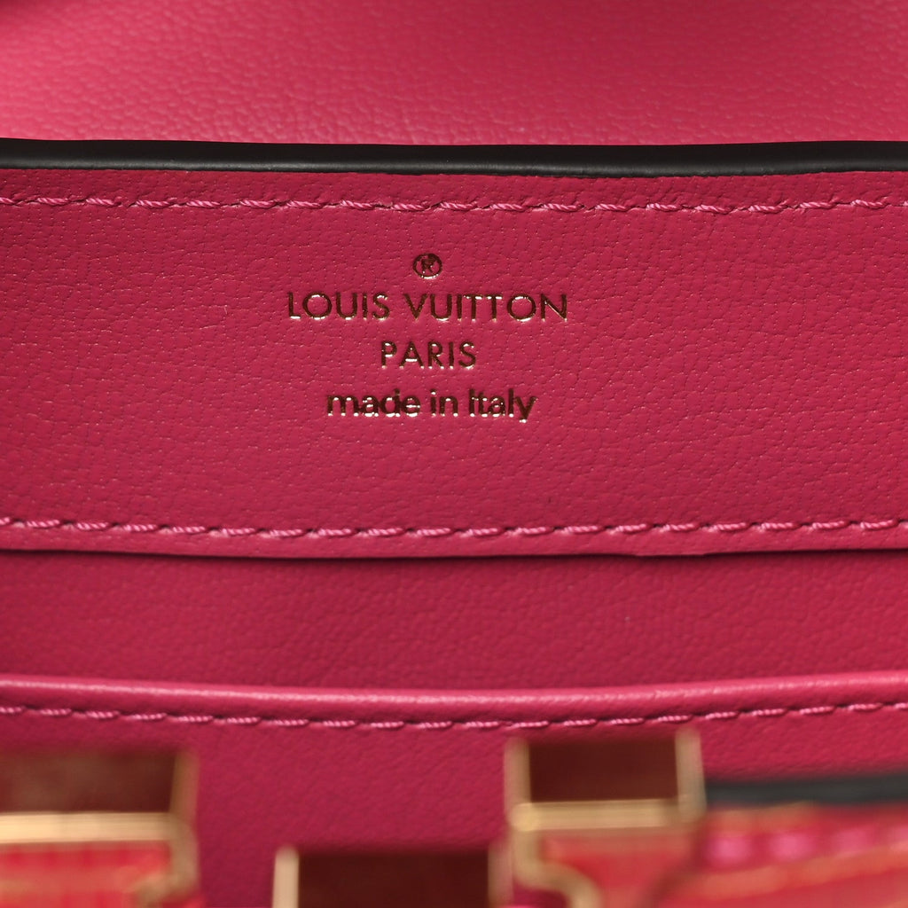 Louis Vuitton Metallic Lizard Capucines Mini Fuchsia Gold
