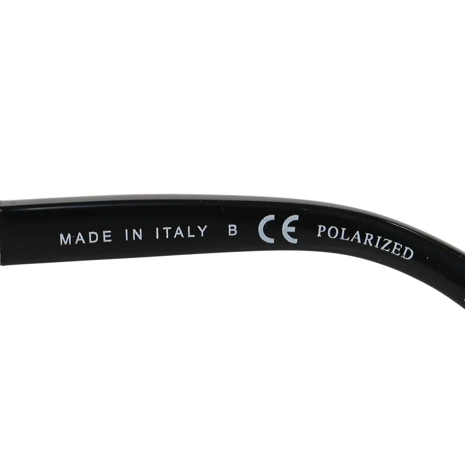 Metal Calfskin Polarized CC Chain Pilot Sunglasses 5439-Q-A Black