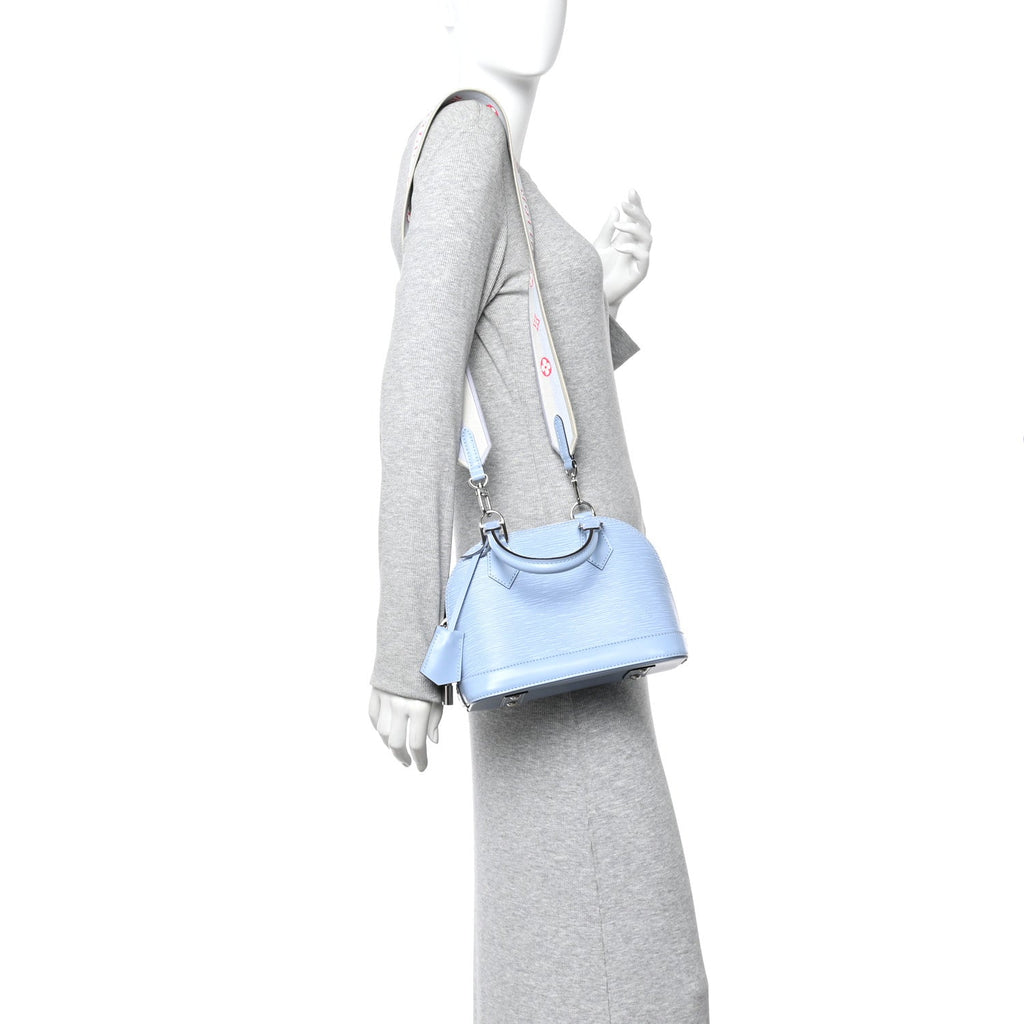 Louis Vuitton Epi Jacquard Alma BB Cloud Blue