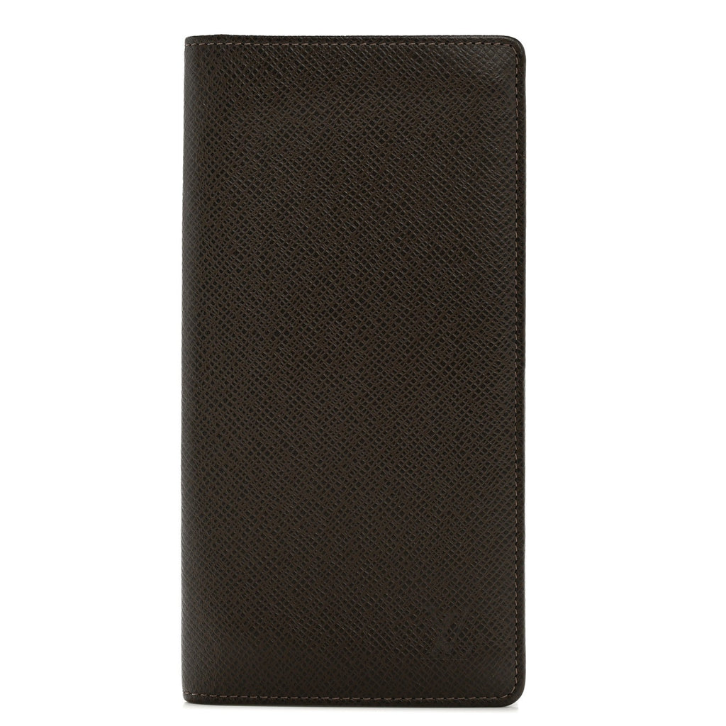 Louis Vuitton Taiga Brazza Wallet Grizzli
