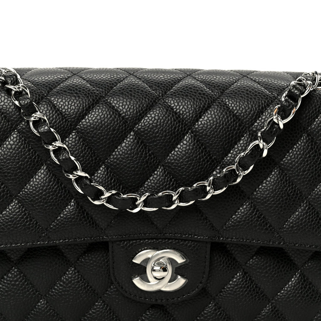 Chanel Caviar Quilted Medium Double Flap Black