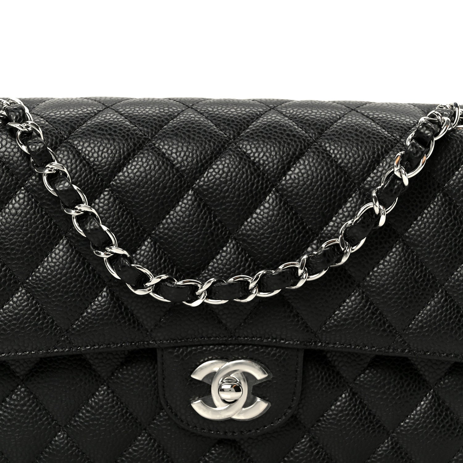 Chanel Caviar Quilted Medium Double Flap Black