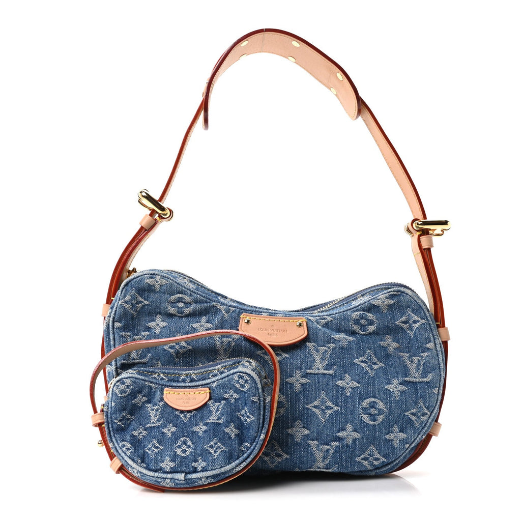 Louis Vuitton Monogram Denim Croissant MM Blue