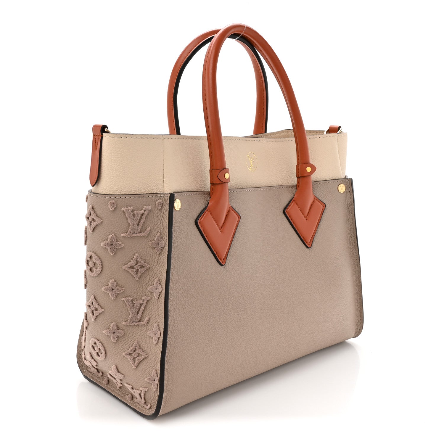 Louis Vuitton Calfskin Monogram Tufting On My Side Galet