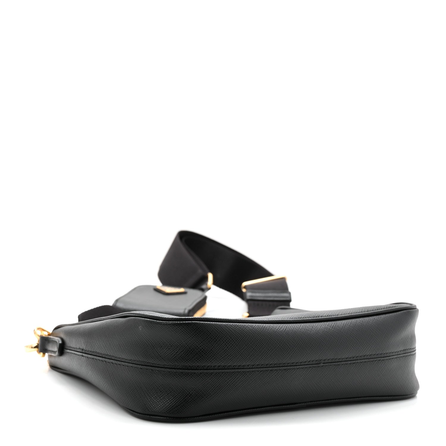 Prada Saffiano Lux Re-Edition 2005 Shoulder Bag Black