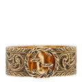 Gucci 18K Yellow Gold Interlocking G Arabesque Ring 55 7.25