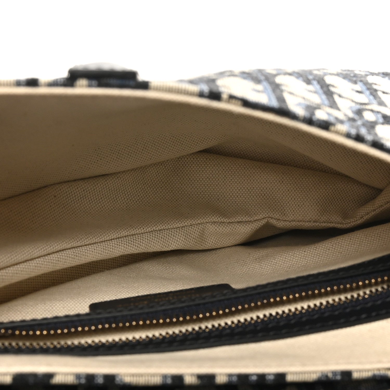 Christian Dior Oblique Saddle Bag Blue