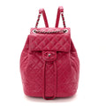 Chanel Calfskin Quilted Small Urban Spirit Backpack Dark Pink