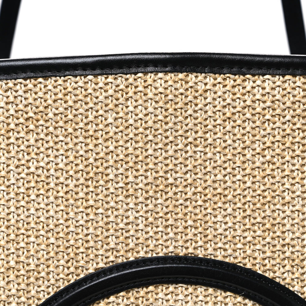 Louis Vuitton Raffia Saint Jacques Tote Black