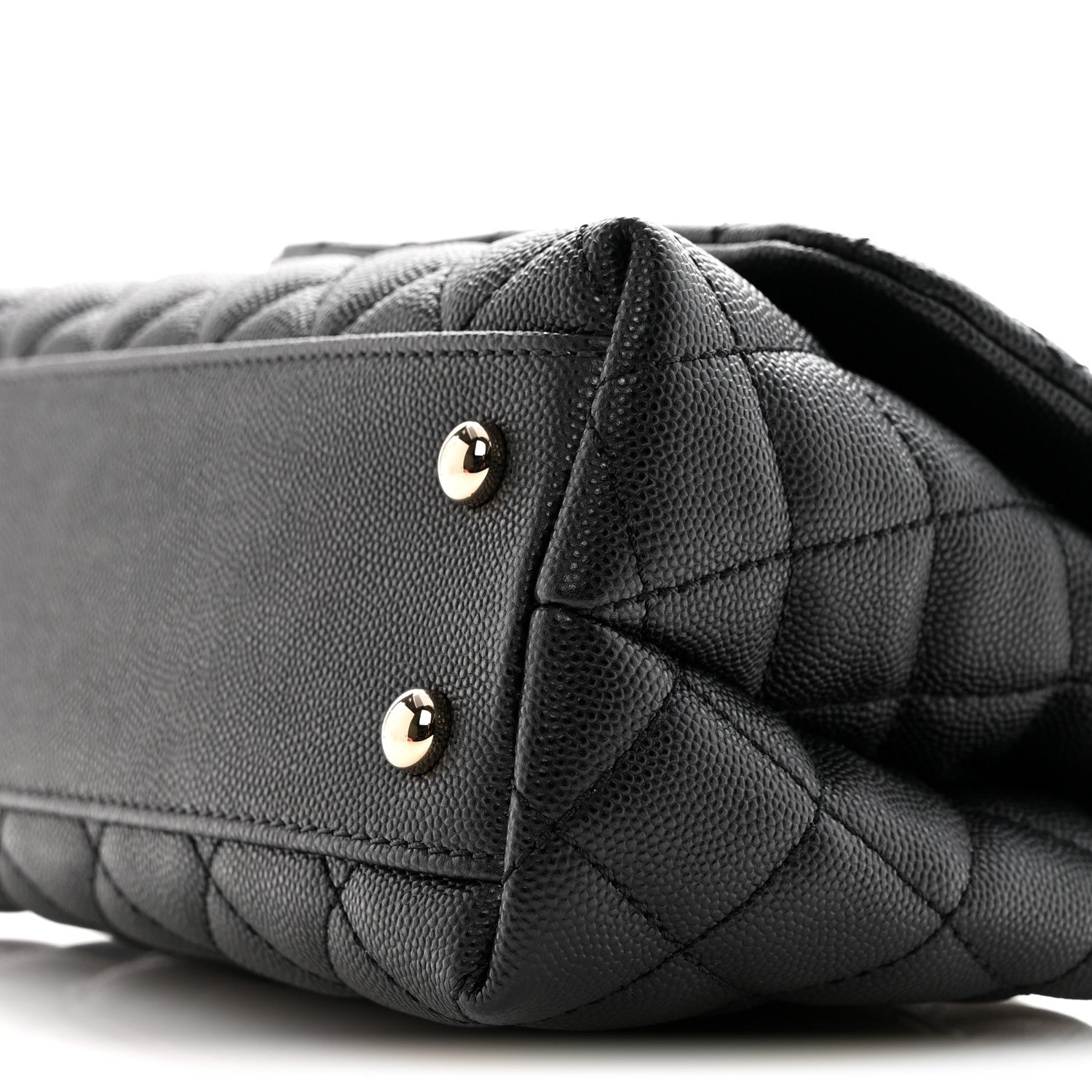 Chanel Caviar Quilted Mini Coco Handle Flap Black