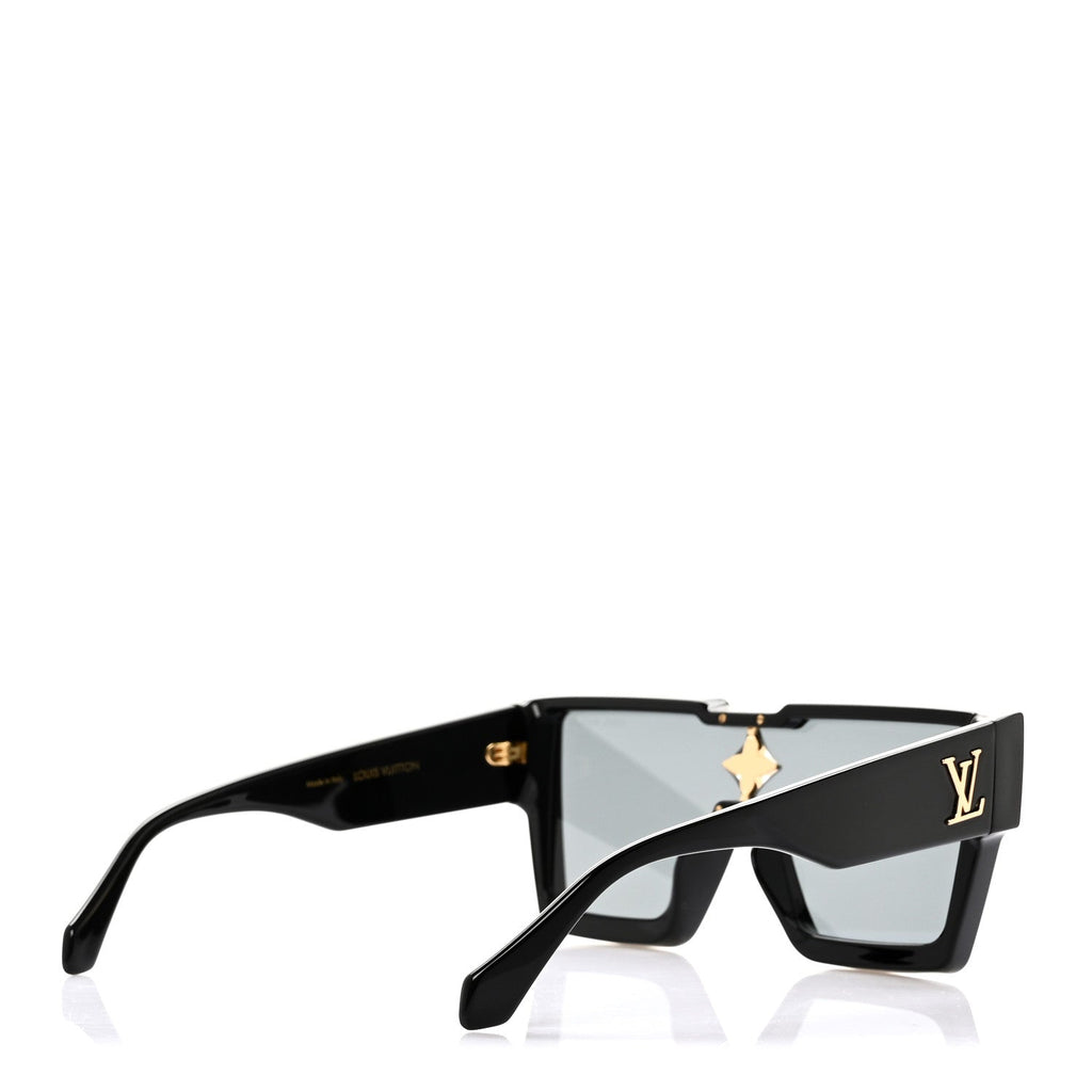 Louis Vuitton Acetate Swarovski Crystal Cyclone Sunglasses Z1578W Black
